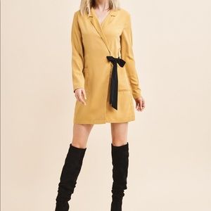Dynamite Yellow Blazer Dress
